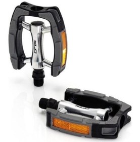 Resim XLC Pedal Cıty/trekking Reflektörlü Siyah Cr-mo 9/16" Vp-615 