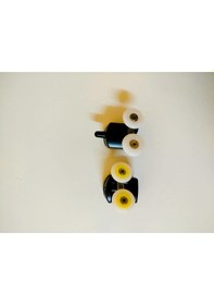 Resim Alika Metal Siyah Cam Duşakabin Tekeri Siyah 