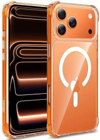 Resim Minesk iPhone 17 Pro Max için MagShield Serisi MagSafe ile Uyumlu Köşe Korumalı Şeffaf Hybrid Kılıf Ultra Güçlü Manyetik Çember ve Kristal Berraklığında Materyal Premium Kalite Kılıf (17 Pro Max) 
