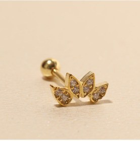 Resim Zirkon Piercing 717116 Gold 