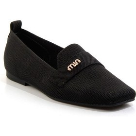 Resim Bambi Siyah Kadın Loafer Ayakkabı K01327023382 Siyah 