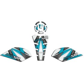 Resim GOGOPREMİUM CF MOTO 250 SR 2020 - 2024 TANK PAD SET 003 
