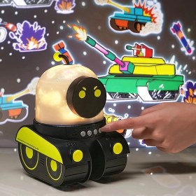 Resim Eco Lounge Eğitici Eğlenceli Robot Figür Gece Lambası Uyku Arkadaşı Çocuklar İçin Şık Tasarım 