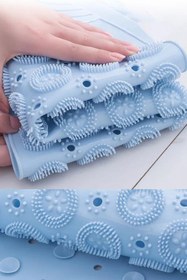 Resim Granvex Masajlı Banyo Duş Kaydırmaz Matı Pedi Silikon Vantuzlu Paspas Duşakabin Paspası. Ayak Kaydırmaz 