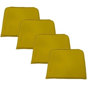 Resim Knsz sırt minderi 4 lü mazlum srı suni deri cırtlı tel sandalyesi sırtı için 