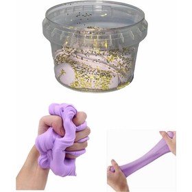 Resim Köpüklü Ve Simli Slime 4 Lü Slime Simli Slaym Simli Oyun Hamuru Çok Renkli 