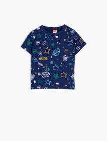 Resim Koton Mavi Erkek Bebek T-Shirt 