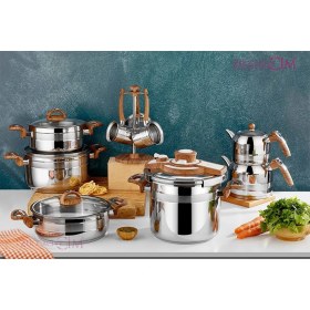 Resim Kahramanlar Bahar Ahşap Çeyiz Seti 18Parça 