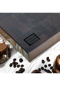 Resim Kaf Ahşap Kesme Tahtası Dişbudak Siyah Large 