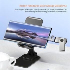 Resim BUFF LABS BC02 Type-C to USB 3.0 OTG Dönüştürücü Çevirici Adaptör 