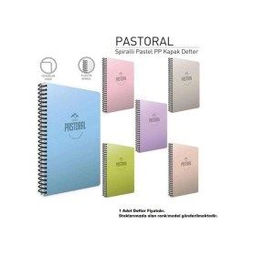 Resim Pastoral A4 96 Yaprak Çizgili Defter 