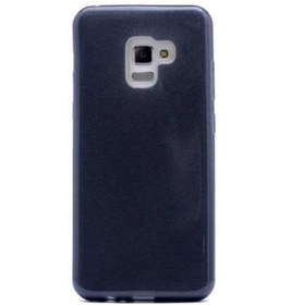Resim Samsung Galaxy A8 2018 Uyumlu Kılıf Zore Shining Silikon Siyah 