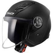 Resim Ls2 Airflow 2 Açık Motosiklet Kaskı 66890 Mat Siyah 