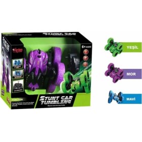 Resim Nessiworld Hg6-03 Kumandalı Şarjlı 2.4 Ghz 6 Teker Akrobat Araba 