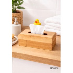 Resim Nokka Bambu Peçetelik Küçük Boy 17X12X8CM 