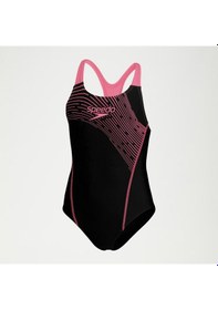 Resim Speedo Logo Medalist Jf Çocuk Yüzücü Mayosu C-spe813458c4040- Siyah 