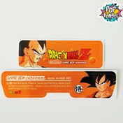 Resim Nintendo GameBoy Advance Arka Yapıştırma Dragon Ball Z MODEL 11 GBA Back Tag Sticker 