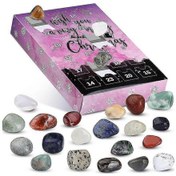 Resim Noel Kristal Kör Kutu 24 Gün Geri Sayım Advent Takvimi Doğal Taş Çocuk Yetişkin Sürpriz Hediyeler Ideal Sxchrui1982 