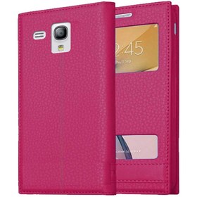 Resim Samsung Galaxy S3 Mini Uyumlu Pencereli Kapaklı Magnum Kılıf 