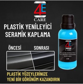 Resim 4E CARE Plastik Yenileyici Ve Onarıcı Seramik Kaplama 30 ml Cam Şişe 