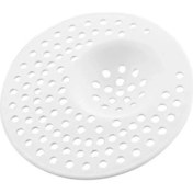 Resim Beyaz Plastik Lavabo Süzgeci, Pratik ve Dayanıklı Temizlik Aksesuarı 