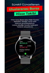 Resim Spovan AtlasX Mate Amoled AOD Arama Cevaplama Tansiyon Stres Akıllı Saat - Gri 