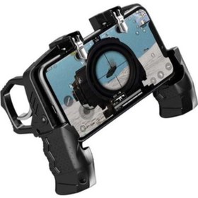 Resim Genel Markalar K-21 Oyun Aparatı Tüm Telefonlar Için Pubg Tetik Oyun Kolu Konsolu Joystick Ateş Tetik Düğmesi 