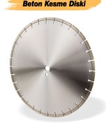 Resim Badem10 Beton Kesme Testeresi Elmas Testere Bıçağı Kesim Beton 450 mm Zemin Kesme Testeresi Diski 