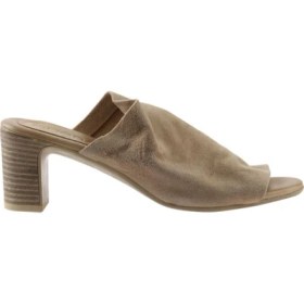 Resim Bueno Shoes Bej Süet Kadın Topuklu Terlik 