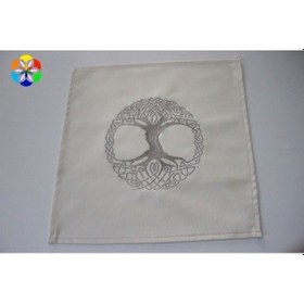 Resim Yaşam Ağacı Grid Kumaş Üzerine Nakış Işleme - Yeni Versiyon 