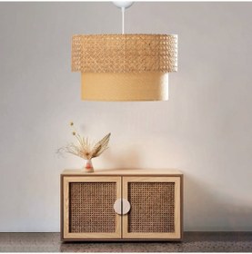 Resim Homing Exclusive Rattan Örme Tasarım Sarkıt-kumaş İç Kısım Rattan 