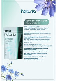 Resim Plus Naturia İnülin Prebiyotik Lif Vegan, Glutensiz, C Vitamini Takviyeli 400g 
