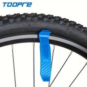 Resim 1 TOOPRE Çok Fonksiyonlu Bisiklet Lastik Kaldırıcı - Dayanıklı Polikarbonat, Yol, Dağ ve Elektrikli Bisikletler için Çift Başlı - Kompakt 11.99cm Lastik Değiştirme & Tamir Aracı, Karbon Fiber Desenli Tutma Kolu ile, Tüm Bisiklet Tipleri için İdeal, Çok Yönlü Bisiklet Kaldırıcı|Çift Başlı Tasarım|Polikarbonat Yapı 