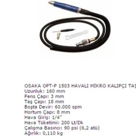 Resim Osaka Opt-P 1503 Mikro Kalıpçı Taşlama 