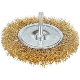 Resim Pimli Daire Fırça 100*10mm Sarı Telli 
