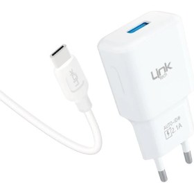 Resim LinkTech T446e Strong Eco Şarj Aleti ve Type-C Kablo Set 2.1A 