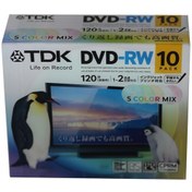 Resim Tdk DVD-RW 4.7GB 120MIN 1-4X 10 lu Kututlu Printable 