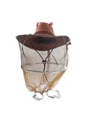 Resim 1 Adet Arıcılık Şapka Anti Arı Şapka Koruyucu Net Arıcılık Koruyucu Malzemeleri Brown Beekeeping Hat 