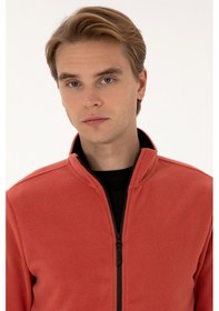 Resim U.S. Polo Assn. Erkek Regular Fit Gül Kurusu Polar Örme Hırka 50313779-VR026 