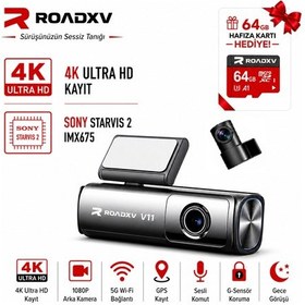 Resim Roadxv V11 4k+1k Wifi Ön Ve Arka Araç Kamerası 