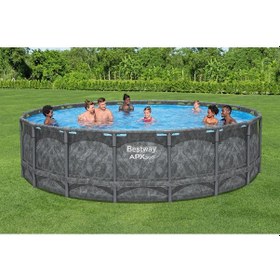 Resim Bestway Apx 365 561kc Çember Prefabrik Havuz Seti 5,49 M X 1,32 M 