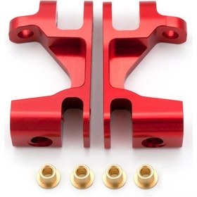 Resim Youmex Traxxas Slash/stampede/telluride 4wd İçin Alüminyum Ön Tekerlek Ayak Bloku 2 Adet Kırmızı - 6832 Yerine Geçici Parça 