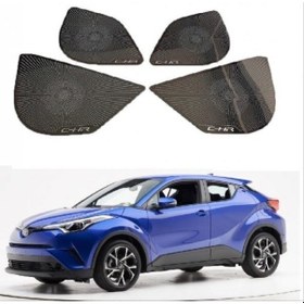 Resim Autogp Toyota C-hr 2016-2019 Hoparlör Kaplama Tıtanyum Sıyah 