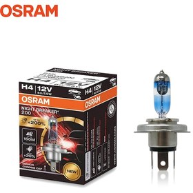 Resim Osram 12V H4 Ampul 60 55W +%200 Fazla Işık Nıgh Breaker 1 Ad N11.264 