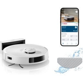 Resim Bosch BCRC2W Robot Süpürge 11000 Pa Emiş Gücü ile Akıllı Telefon Kontrolü ve Düz Zemin Kullanımı 