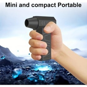 Resim Topnotch 105.000 Rpm Fırçasız Motorlu Type-c Şarj 4000mah Taşınabilir Araç Temizleyici Siyah 