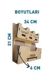 Resim mars tasarım Apartman Ortak Fatura & Posta Kutusu Ahşap - 5MM kALIN 