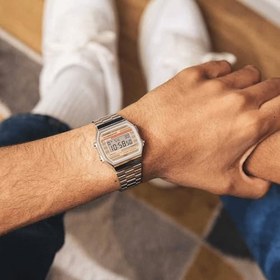 Resim Casio A168WEHA-9ADF Kol Saati, Gri, Standart 