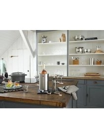 Resim Esmo Home Zwilling Sommelier Şarap Soğutucu, Paslanmaz Çelik, Metalik Gri 