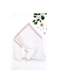 Resim Kız Bebek Lüks Kundak Battaniye Stl6758 Beyaz - Fuşya 
